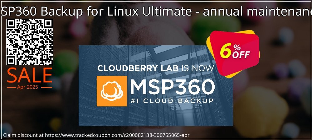 MSP360 Backup for Linux Ultimate - annual maintenance coupon on World Backup Day offer