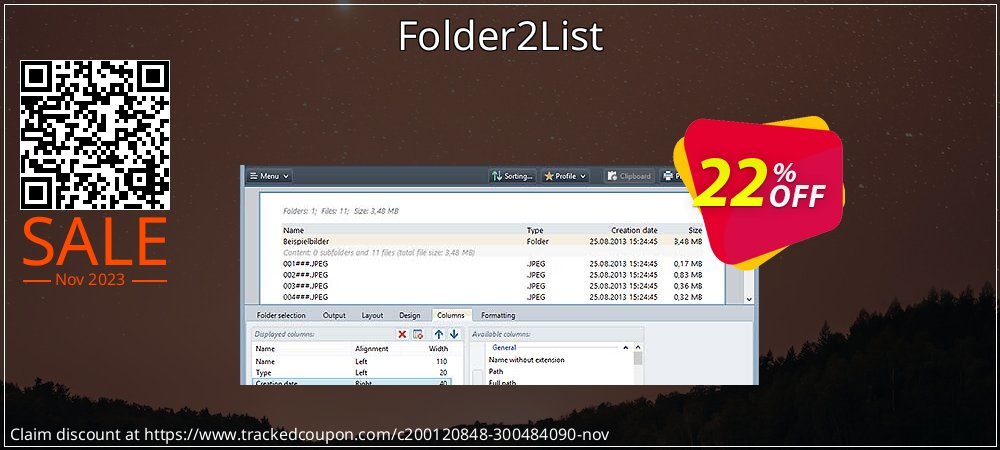 Folder2List coupon on World Backup Day sales
