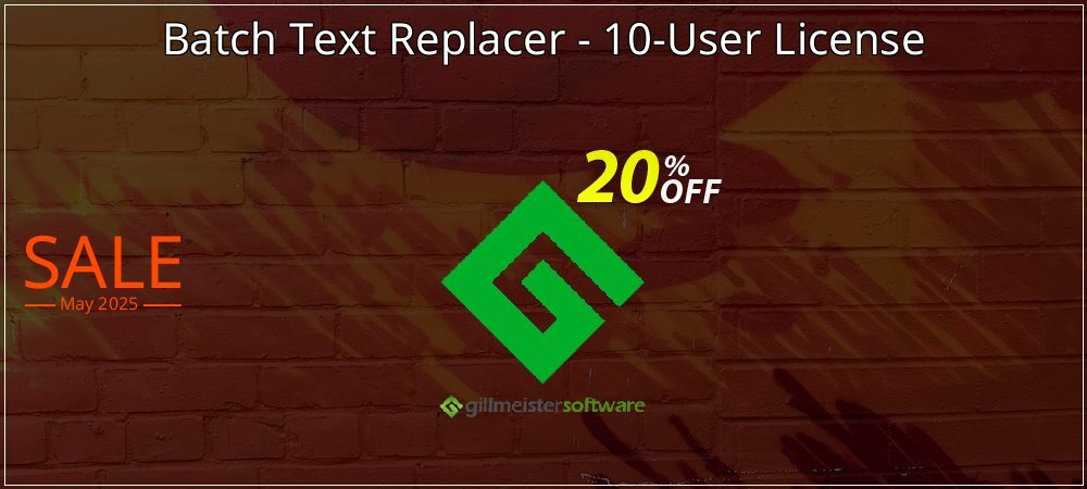 Batch Text Replacer - 10-User License coupon on Mother's Day offer
