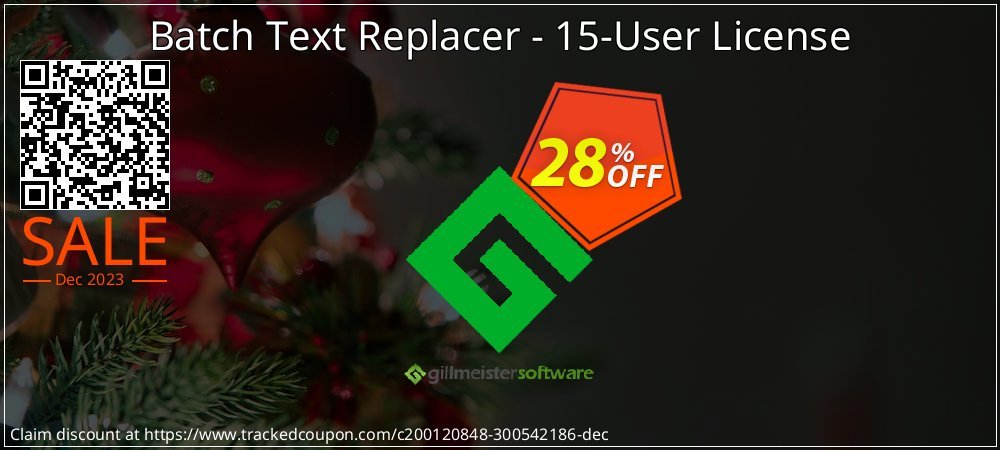 Batch Text Replacer - 15-User License coupon on World Party Day offer