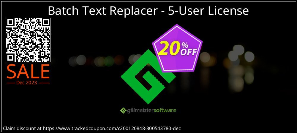 Batch Text Replacer - 5-User License coupon on National Walking Day discount