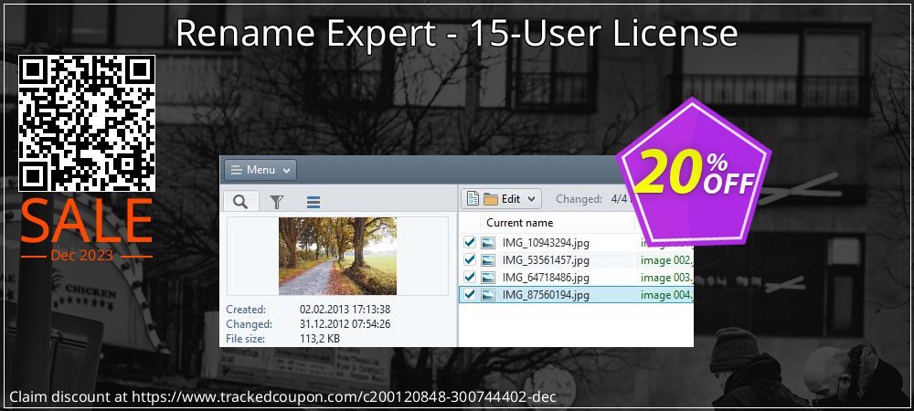 Rename Expert - 15-User License coupon on April Fools' Day super sale