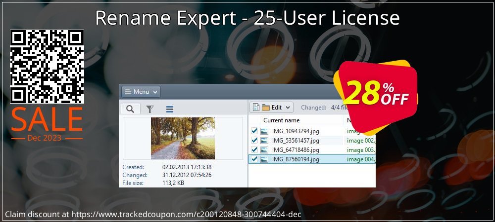 Rename Expert - 25-User License coupon on World Password Day sales