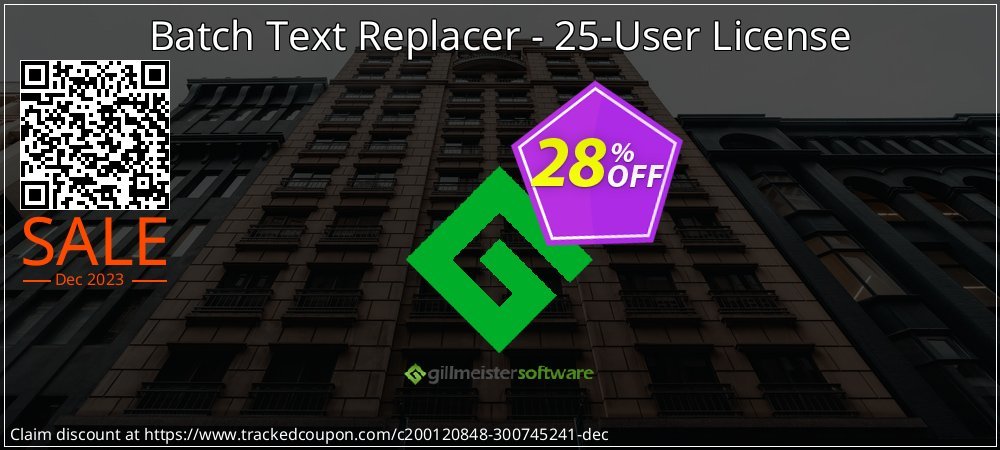 Batch Text Replacer - 25-User License coupon on National Loyalty Day sales