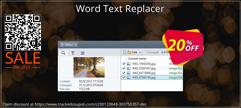 Word Text Replacer coupon on Working Day offering discount