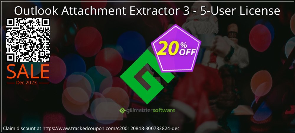 Outlook Attachment Extractor 3 - 5-User License coupon on World Password Day sales