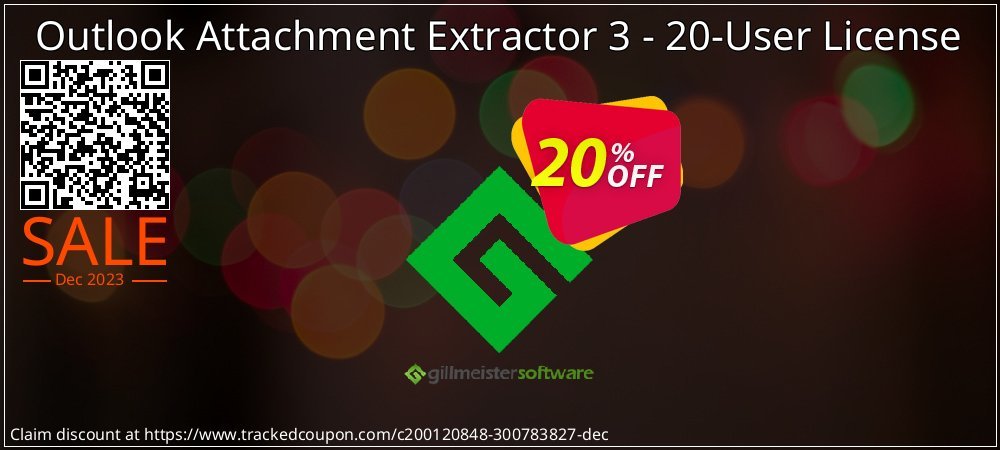 Outlook Attachment Extractor 3 - 20-User License coupon on Working Day discount