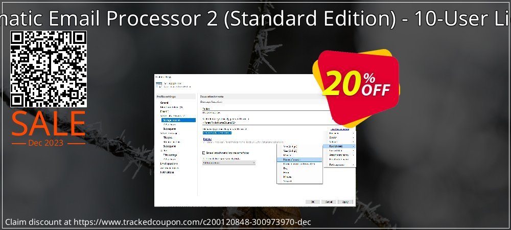 Automatic Email Processor 2 - Standard Edition - 10-User License coupon on National Walking Day offer