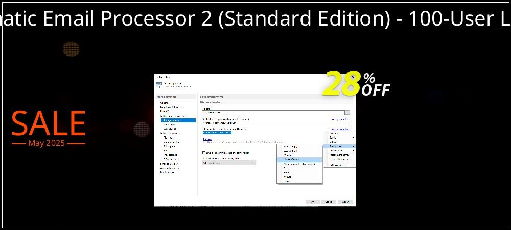 Automatic Email Processor 2 - Standard Edition - 100-User License coupon on Working Day offering sales