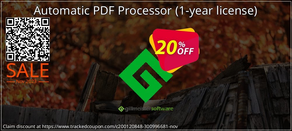 Get 20% OFF Automatic PDF Processor (1-year license) offering sales
