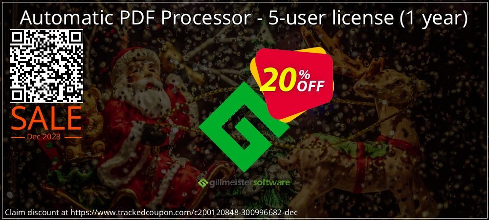 Automatic PDF Processor - 5-user license - 1 year  coupon on April Fools' Day discounts