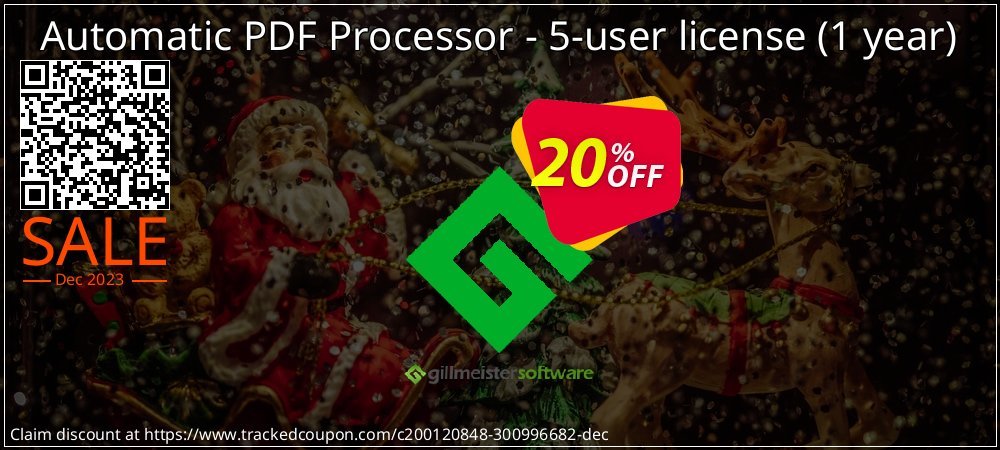 Automatic PDF Processor - 5-user license - 1 year  coupon on Working Day promotions