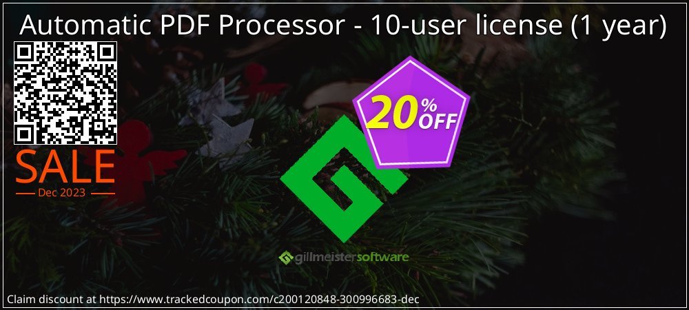 Automatic PDF Processor - 10-user license - 1 year  coupon on Easter Day promotions