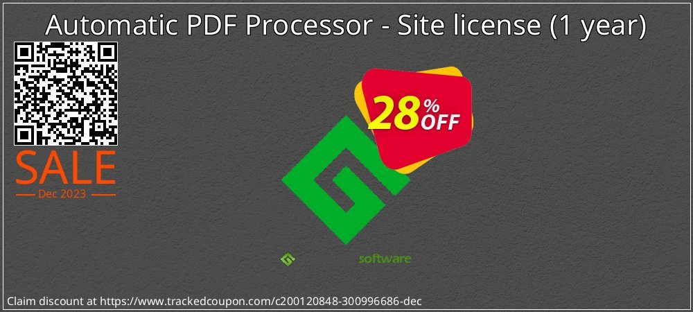 Automatic PDF Processor - Site license - 1 year  coupon on National Loyalty Day discount