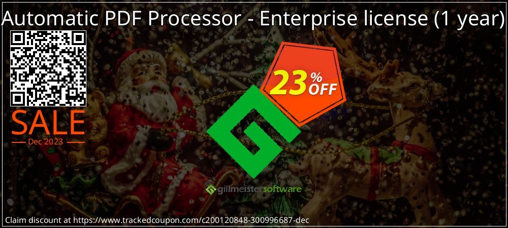 Get 20% OFF Automatic PDF Processor - Enterprise license (1 year) offering discount