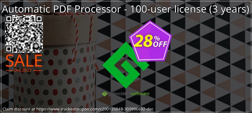 Automatic PDF Processor - 100-user license - 3 years  coupon on April Fools' Day promotions