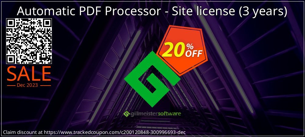 Automatic PDF Processor - Site license - 3 years  coupon on Virtual Vacation Day promotions