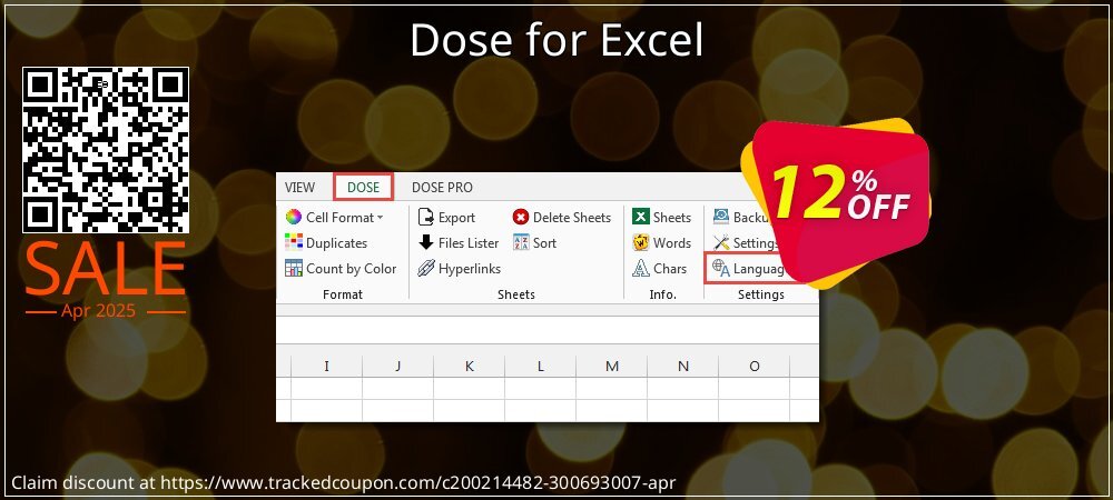 Dose for Excel coupon on April Fools' Day promotions