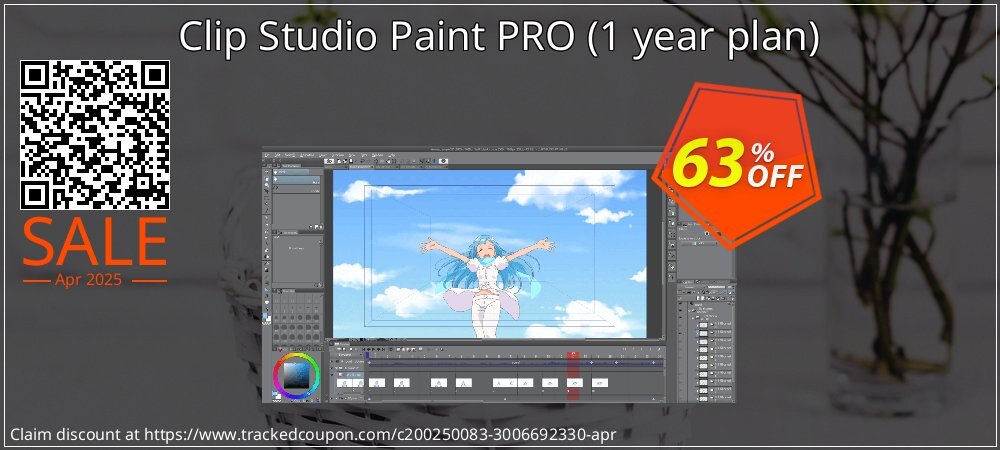 Clip Studio Paint PRO - 1 year plan  coupon on National Walking Day sales