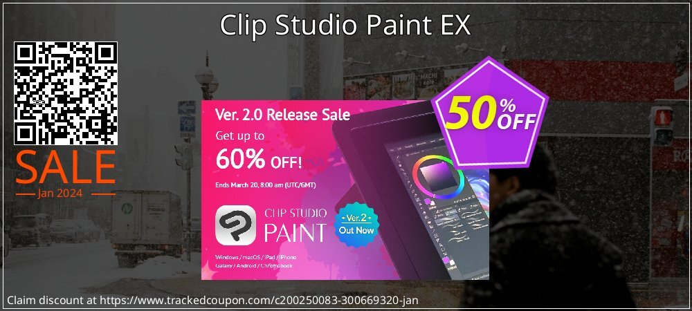 Clip Studio Paint EX coupon on National Walking Day super sale