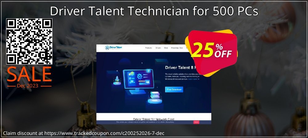 Get 25% OFF Driver Talent Technician for 500 PCs sales