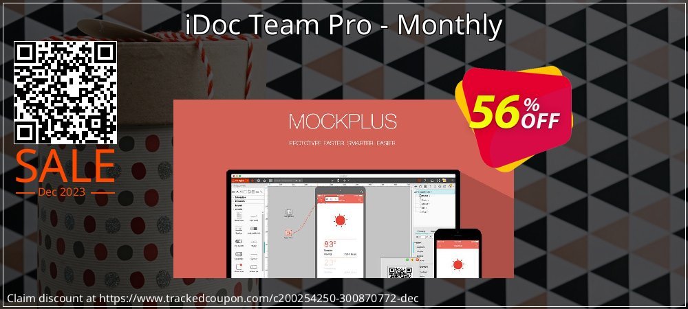 iDoc Team Pro - Monthly coupon on Working Day discount
