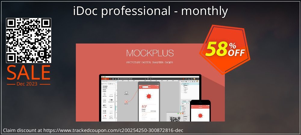iDoc professional - monthly coupon on World Party Day discount