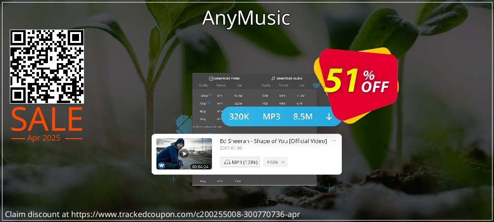 AnyMusic coupon on World Party Day discount