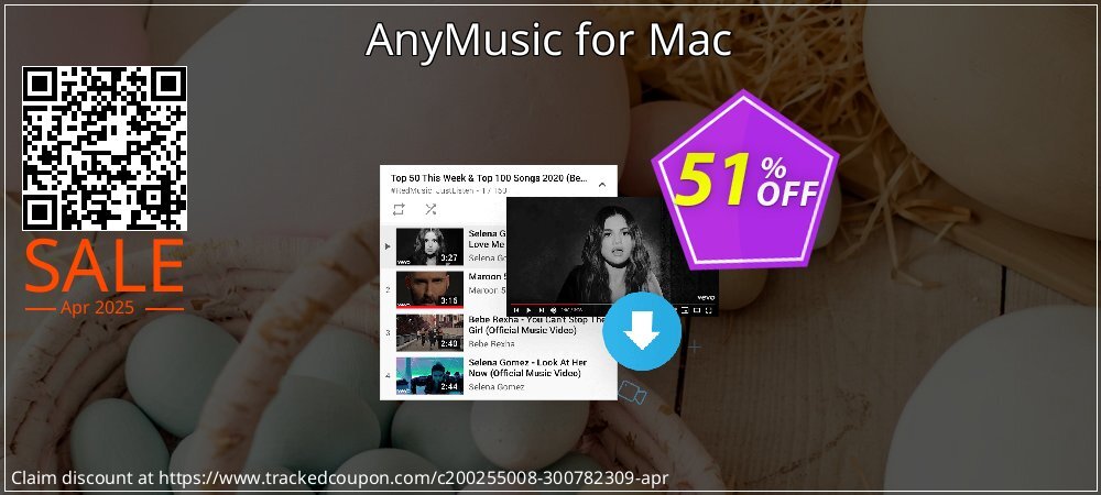 AnyMusic for Mac coupon on National Smile Day discount