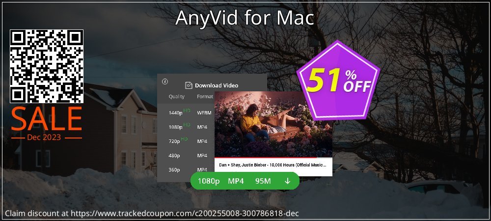AnyVid for Mac coupon on Easter Day offer