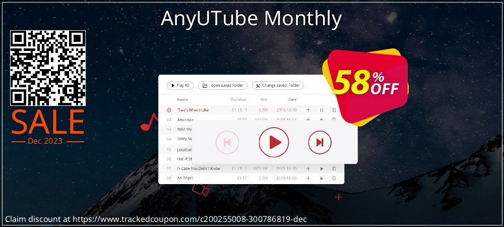 Claim 58% OFF AnyUTube Monthly Coupon discount February, 2020
