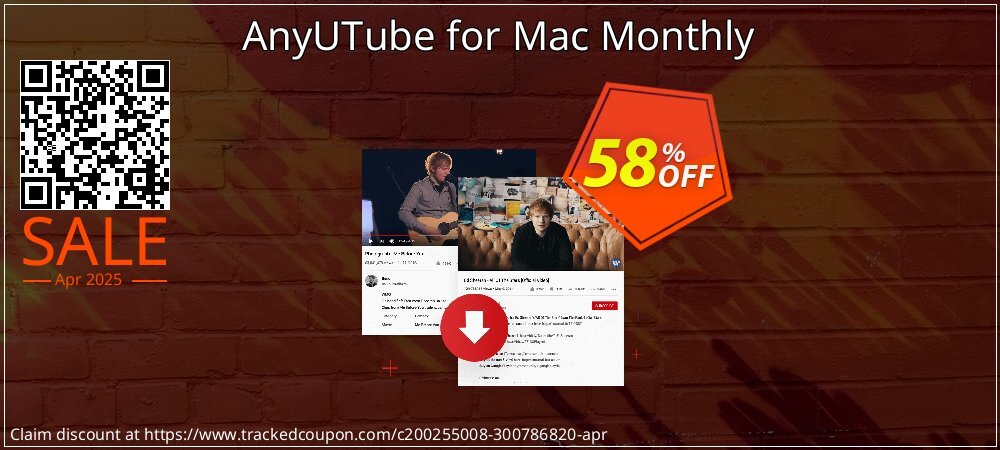 AnyUTube for Mac Monthly coupon on Mother Day offering sales