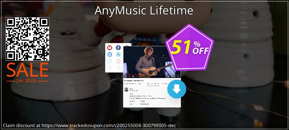 AnyMusic Lifetime coupon on Mother's Day offering discount