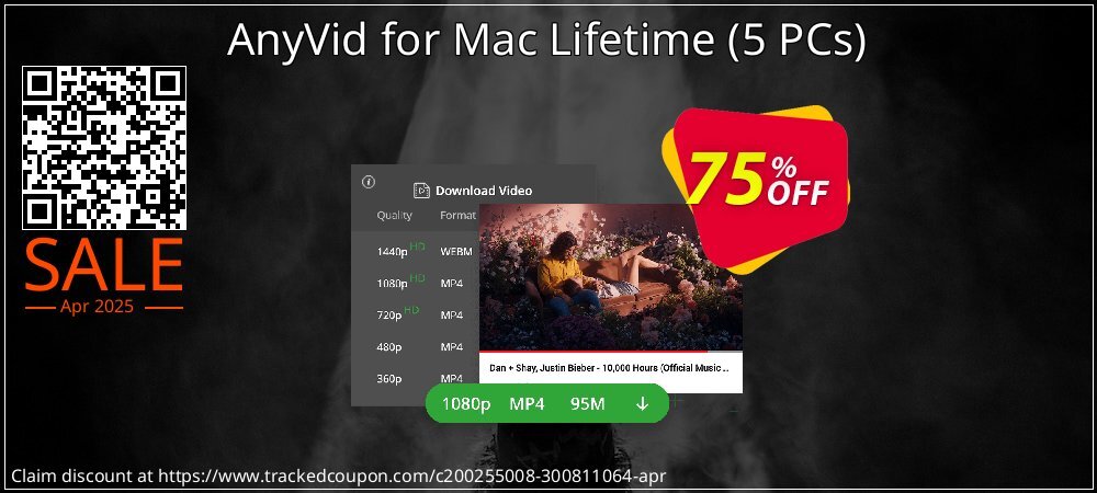 AnyVid for Mac Lifetime - 5 PCs  coupon on World Password Day discount