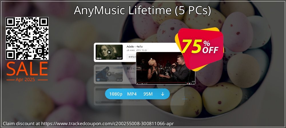 AnyMusic Lifetime - 5 PCs  coupon on National Loyalty Day offering sales