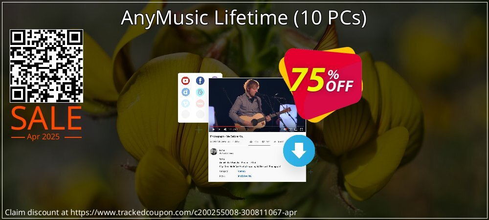 AnyMusic Lifetime - 10 PCs  coupon on National Memo Day super sale