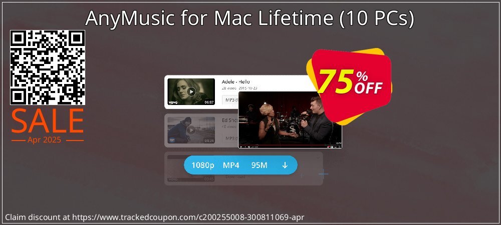 AnyMusic for Mac Lifetime - 10 PCs  coupon on World Password Day promotions