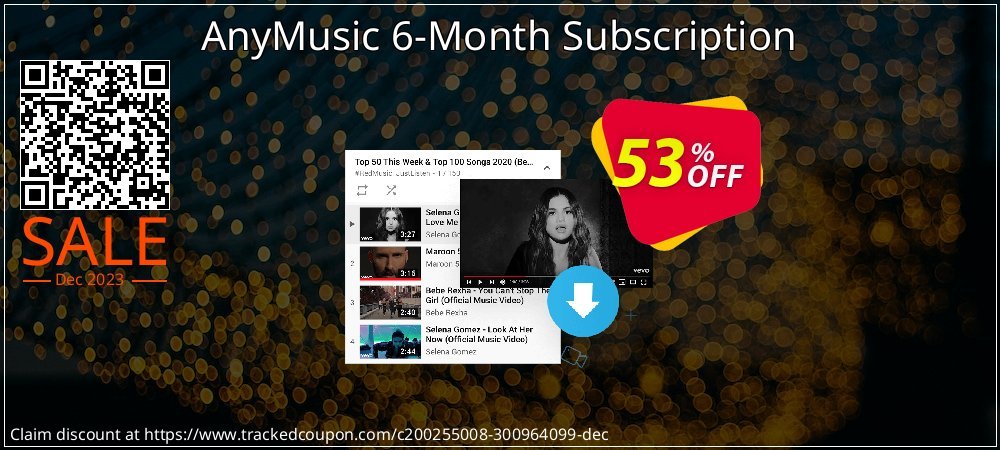 AnyMusic 6-Month Subscription coupon on National Smile Day offer