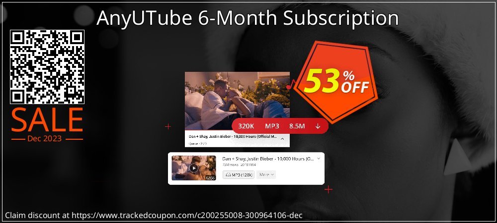 Claim 53% OFF AnyUTube 6-Month Subscription Coupon discount February, 2020