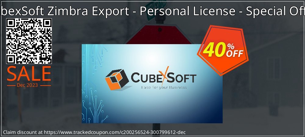 CubexSoft Zimbra Export - Personal License - Special Offer coupon on Working Day discount
