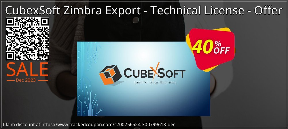 CubexSoft Zimbra Export - Technical License - Offer coupon on Easter Day discount