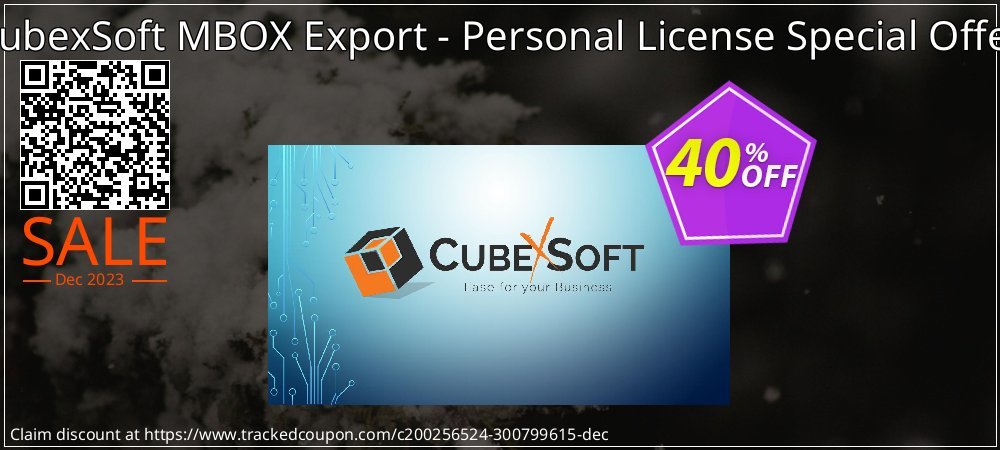 CubexSoft MBOX Export - Personal License Special Offer coupon on Mother Day super sale