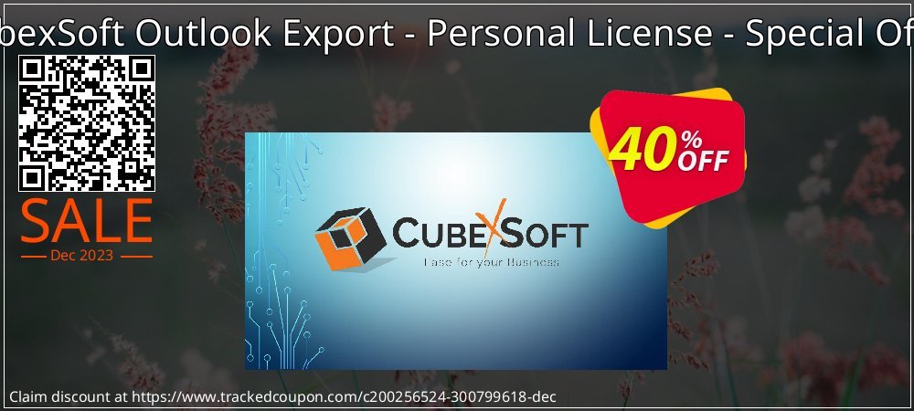 CubexSoft Outlook Export - Personal License - Special Offer coupon on Virtual Vacation Day discounts