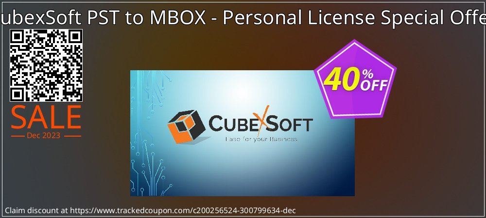 CubexSoft PST to MBOX - Personal License Special Offer coupon on Tell a Lie Day super sale