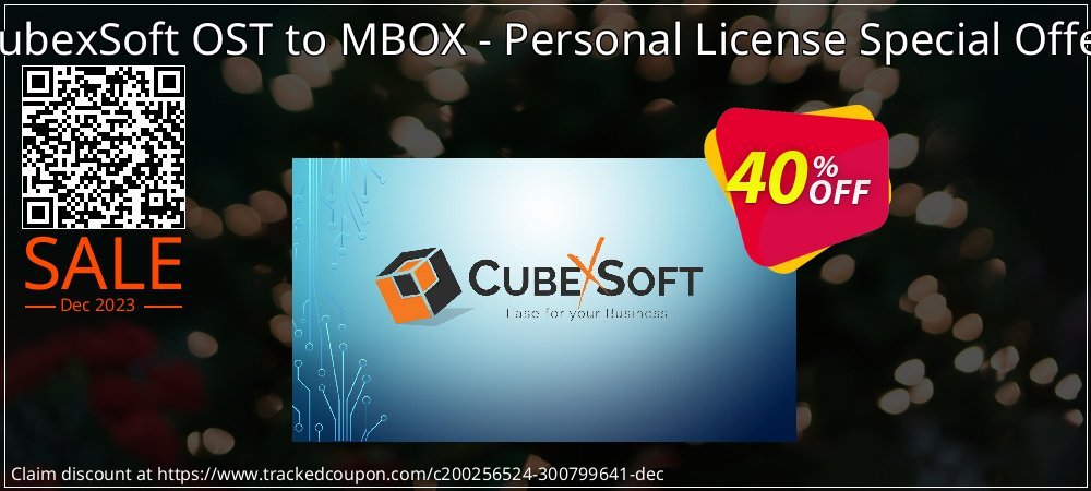 CubexSoft OST to MBOX - Personal License Special Offer coupon on World Party Day offering discount