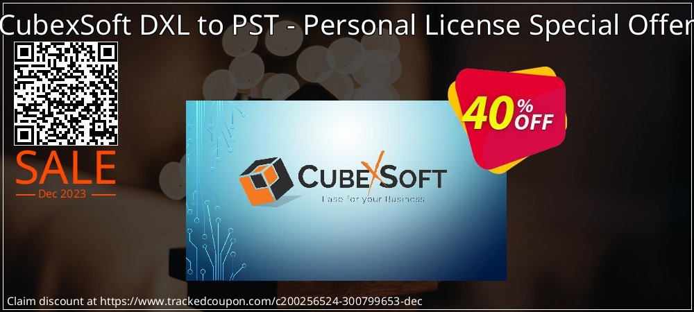 CubexSoft DXL to PST - Personal License Special Offer coupon on Easter Day discounts