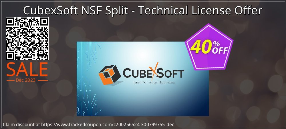CubexSoft NSF Split - Technical License Offer coupon on National Walking Day deals