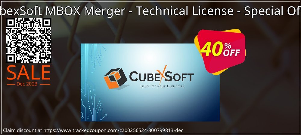 CubexSoft MBOX Merger - Technical License - Special Offer coupon on Easter Day offering sales