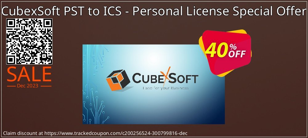 CubexSoft PST to ICS - Personal License Special Offer coupon on National Loyalty Day sales