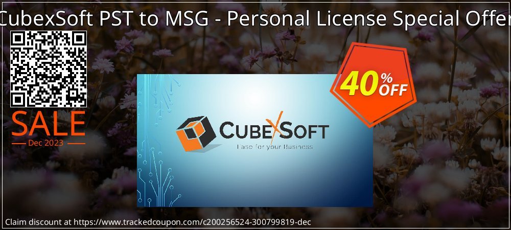 CubexSoft PST to MSG - Personal License Special Offer coupon on World Password Day discount